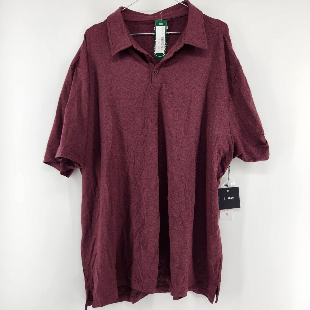 01.Algo Men's Red XXL Tall Jack 2.0 Polo NWT‎